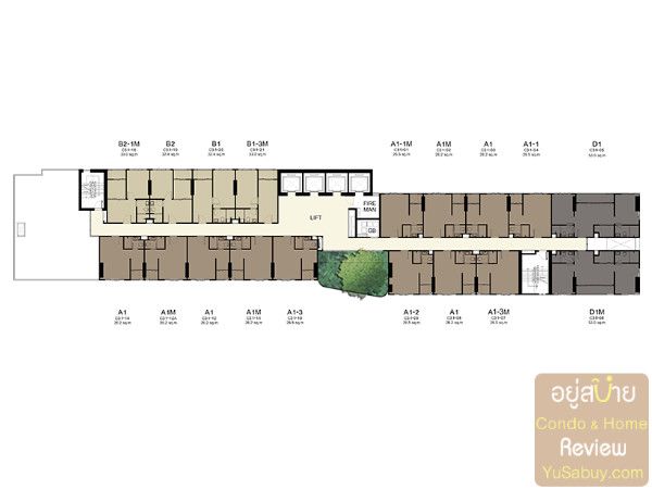 ผังโครงการ IDEO O2 ตึก C ชั้นที่ 31 - (ภาพที่ 10)
