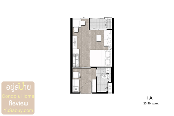 Plum Condo Central Station Phase 2_1 bedroom 23.50 sq.m.