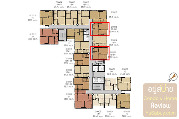 floor plan The Base Garden Rama 9 (เดอะ เบส การ์เดน พระราม 9)