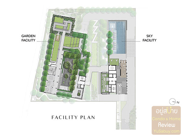 Facility Plan คอนโด Chapter One Shine Bang Po
