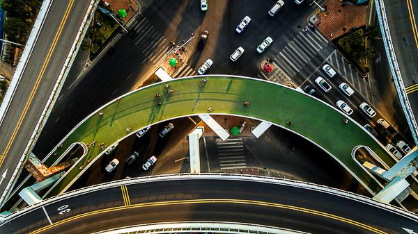 ทางจักรยานลอยฟ้า ประเทศจีน (ภาพที่ 4)