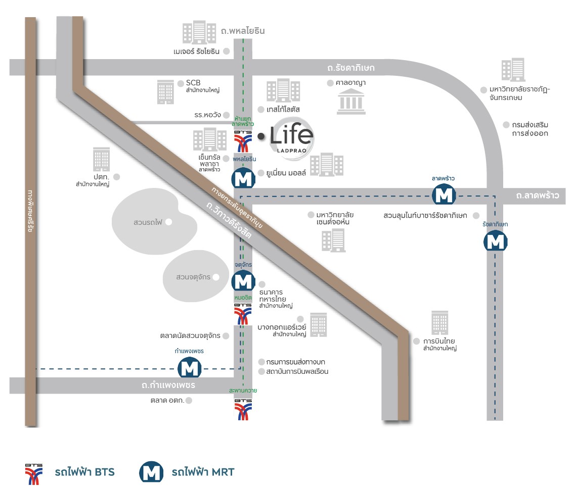 แผนที่ ไลฟ์ลาดพร้าว