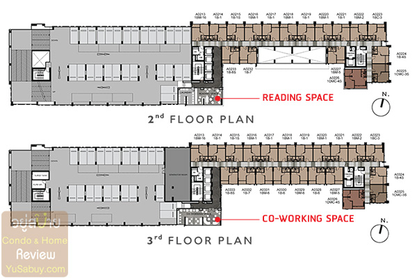 Floor Plan ชั้น 2-3 คอนโด The Privacy ท่าพระ อินเตอร์เชนจ์