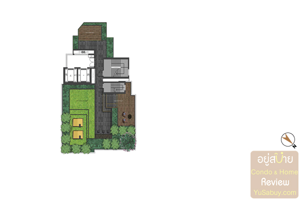 Floor Plan ชั้นดาดฟ้า คอนโดเมทริส ลาดพร้าว