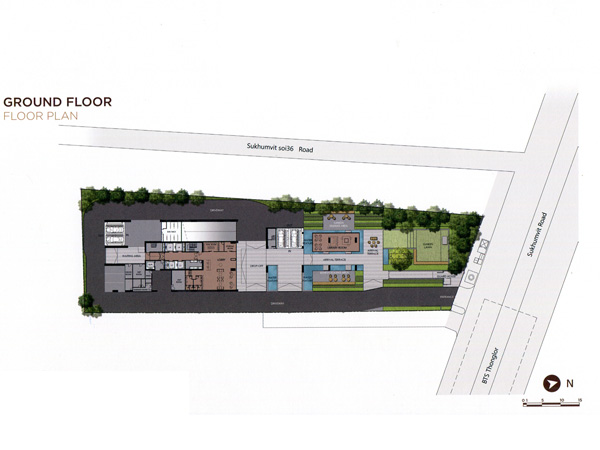Floor Plan THE ESSE SUKHUMVIT 36 ชั้นที่ 1