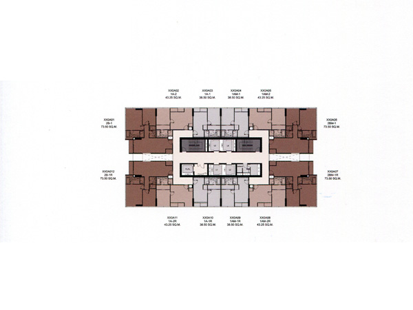 Floor Plan THE ESSE SUKHUMVIT 36 ชั้นที่ 10-35