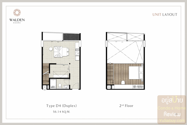 Walden Asoke Room Plan - (ภาพที่ 2)