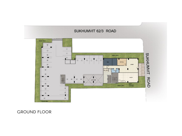Floor Plan HUE Sukhumvit ชั้นที่ 1