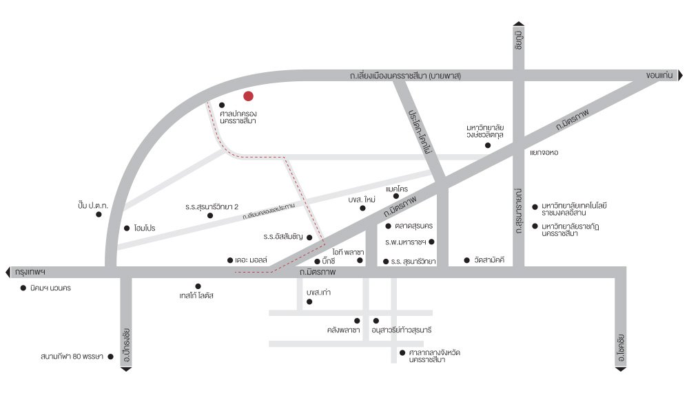 map สราญสิริ โคราช