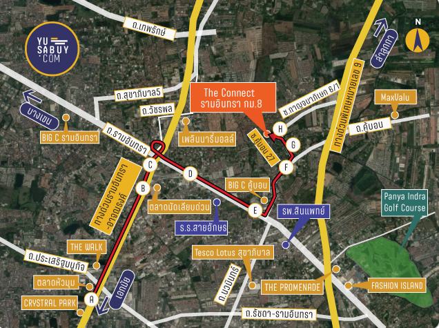 Map-The-connect-รามอินทรา-กม.8