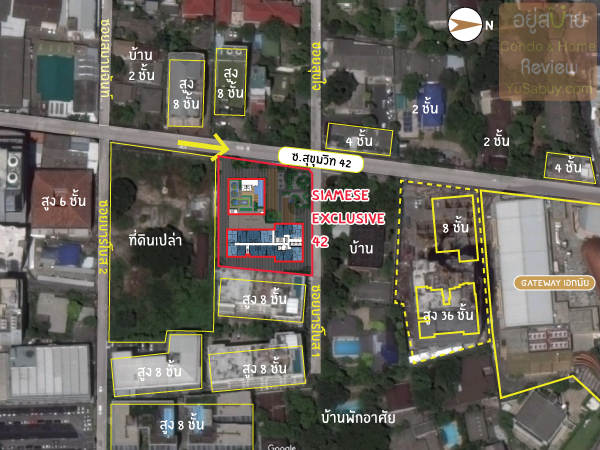 Siamese-Exclusive-Sukhumvit-42-แผนที่รอบๆ