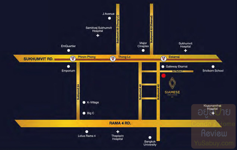 Siamese Exclusive Sukhumvit 42 MAP - (ภาพที่ 2)