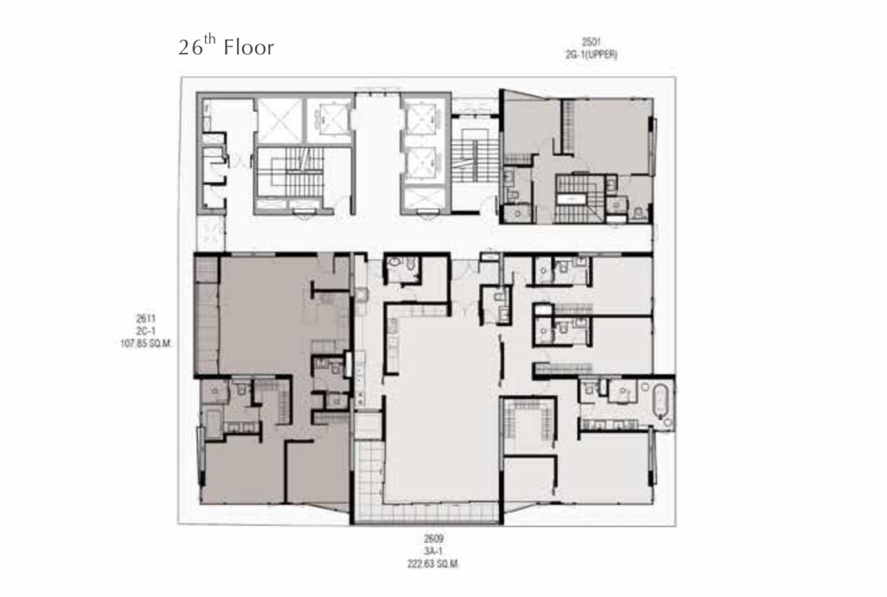 26th Floor Plan Saladaeng One