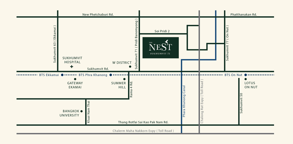 The-Nest-Sukhumvit-71-map