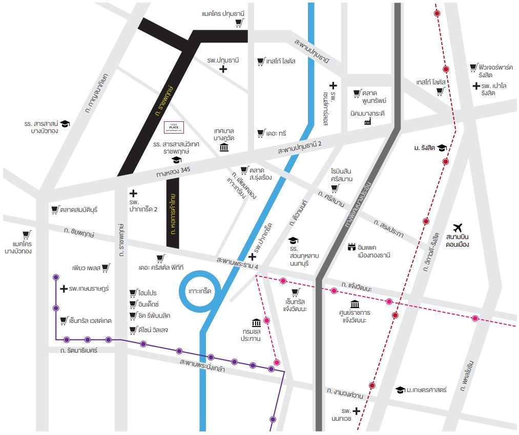 แผนที่ สิริ เพลส ราชพฤกษ์-345