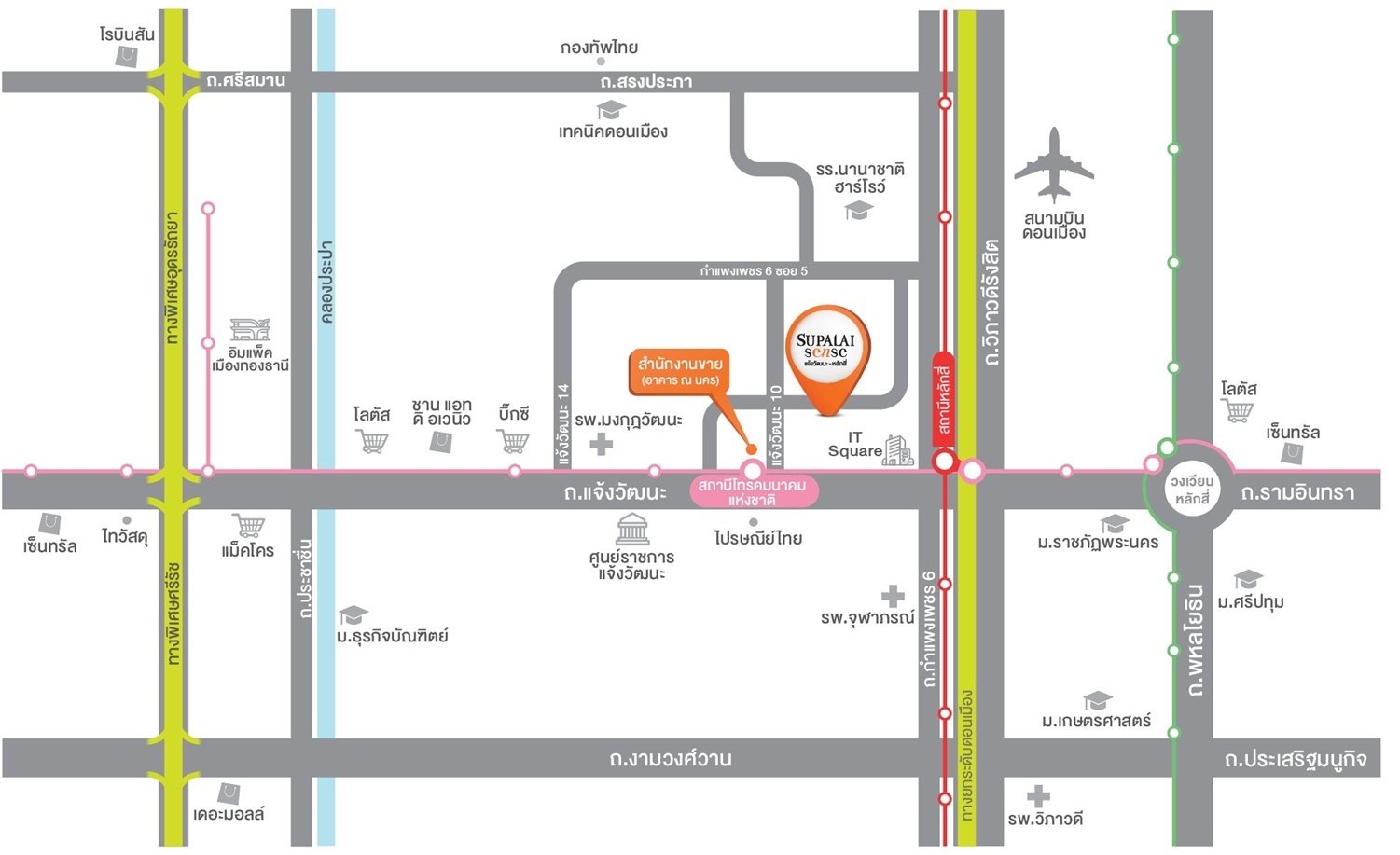 Supalai Sense แจ้งวัฒนะ-หลักสี่_Map_1